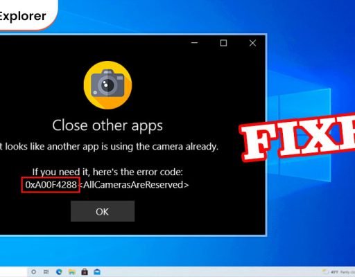 How to Fix Camera App Error 0xA00F4244 on Windows 10